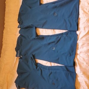 3 W123 Scrub tops, Carribean, M